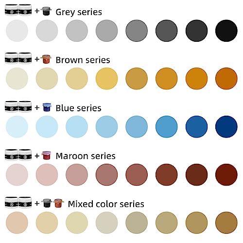 Globalcom Marble and Granite repair kit Porcelain Marble Stone and Quartz Countertops repair kit for Chips Dents Cracks holes Scratchs, Fix Chipped Edges Corners, Reattaches or rebuilds Missing Pieces