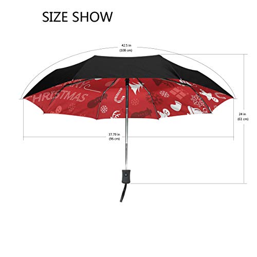 DEZIRO - Ombrello Natalizio con Apertura