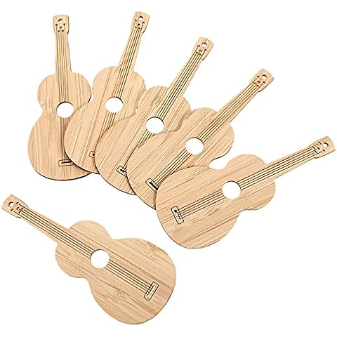 Wood Journal Book Gift Tags: Notebook Calendar Books Crafts Tag Labels Bookmark Stickers Supplies Blank Planner Art Cards 6pcs Cover