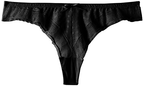 CACI Mosaic Tanga, Negro, 46 para Mujer