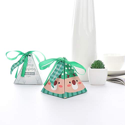 Alapaste Gift Boxes Set Of 30 Decorative Candy Boxes,Cookies, Goodies Christmas Candy Bags Santa Claus Reindeer Xmas Tree Gift Box Present Packaging For Festival Holiday New Year (Reindeer) #TOP1