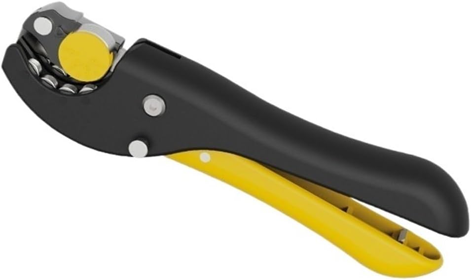 Hardware Tool FS-D6 Wire and Cable Stripper - Manual Electrical Rotating Wire Peeler Tool(Yellow black)