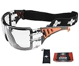 ToolFreak Rip Out Safety Glasses, Feature Clear Wraparound Polycarbonate Lenses with Foam Padding, I