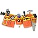 11 Pocket Orange 600D Polyester Construction Kids Tool Belt, Work Apron Great for Pretended Play Role, with Adjustable Poly Web Belt Quick Release Buckle