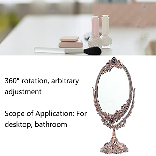 Espejo Ovalado Vintage para Maquillaje con Soporte de Pared miniatura 5
