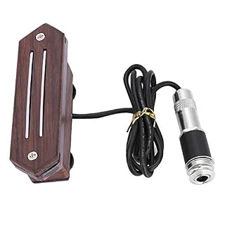 Micro de guitare, Capteur à double rail ajustable en bois de rose accessoire pour instrument de musique à guitare folk - Les Beatles, Paul McCartney, John Lennon, RIngo Starr, George Harrison