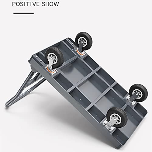 Chariot de transport pliable en acier avec roues 360°