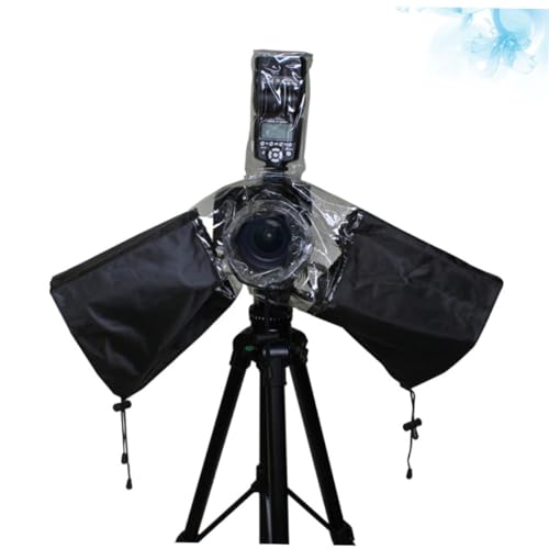 Funda de lluvia para cámara con cordón ajustable Tofficu protector de flash 6