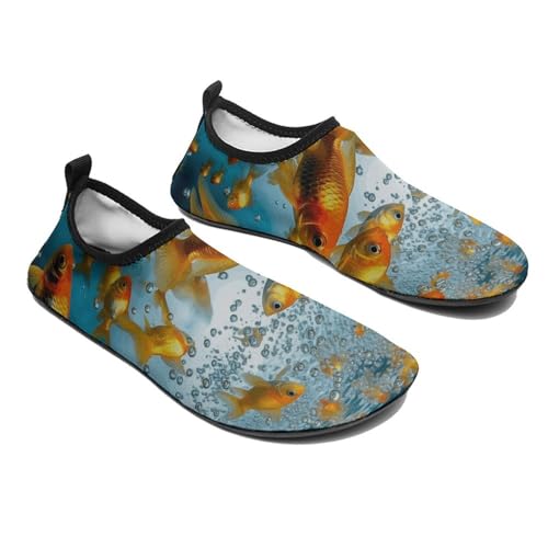 Water Shoes for Women Men Fish in Water Water Sports Shoes Slip-on Breathable Lightweight Athletic Aqua Sock 11/12men4