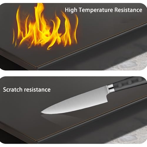 Protector de estufa de gas, acero inoxidable duradero, cubierta de seguridad de cocina resistente al calor, fácil de limpiar, se adapta a la mayoría de estufas estándar, perfecto para cocinar en casa