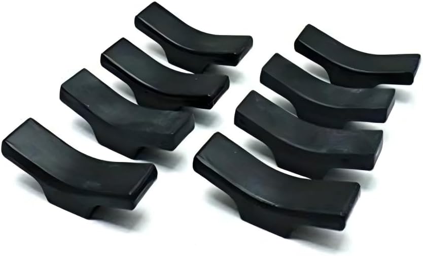 BAEKZ 8pcs Ceramic Tableware Chopstick Holder, Knife Holder, Spoon and Fork Holder (black)