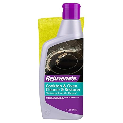 Rejuvenate Glass and Ceramic Cooktop and Oven Cleaner and Restorer – 10 Ounce Oven Cleaner Includes Free Applicator Pad – Eliminates the Worst Burnt-On Messes