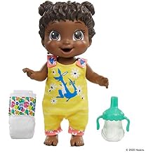 Baby Alive Baby Gotta Bounce Doll, Kangaroo Outfit, Bounces with 25+ SFX and Giggles, Drinks and Wets, Black Hair Toy for Kids Ages 3 and Up