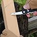 ROXON S503G 9 in 1 Mini Multi Tool EDC Pocket Knife Multitool with G10 Handle,Scissors,Screwdriver,Threader,Awl, Flat Screwdriver,Ruler,Tweezers for Outdoors Fishing Camping,Gifts for Men