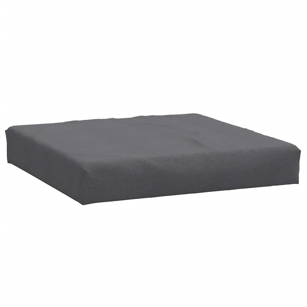 VidaXL - Juego de 2 cojines de paleta, almohadas de balcón, cojines de asiento, patio, jardinería, terraza, exterior, color gris oscuro