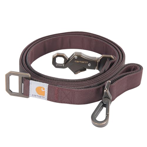 Carhartt Nylon Duck Dog Leash, Deep Wine, Large