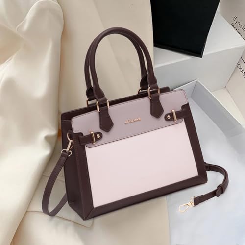 Image of LOVEVOOK Purses and Handbags for Women, Tote Shoulder Bag Satchel Purse and PU Leather Top Handle for ladies