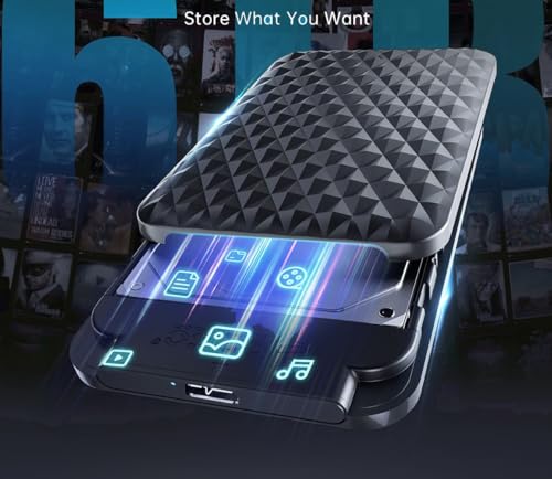 Image of 1TB Portable External Hard Disk Drive - External Storage Drive - USB 3.0 for PC Laptop Windows and Mac, External HDD. (Cube)