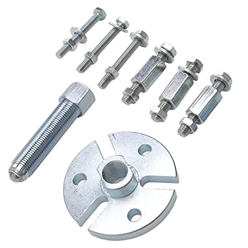Flywheel Remover, Squisito Lavorazione Ad Alta Precisione Struttura Compatta 8pc Kit Strumento per Estrazione Volano per Pressione Uniforme Uniforme in Lega in Acciaio Robusto per ATV