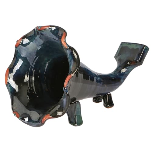 Clayspire Ceramic Gramophone Phone Amplifier Caribbean Blue