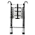 Telescopic Ladders Multi-Purpose Extendable Ladder Telescopic Ladder Aluminum Telescoping Ladder 23ft / 24ft / 26ft, Telescopic Ladder with Hook, Folding Extension Ladders for Home/Attic/RV/Vision