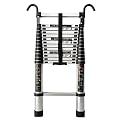 Telescopic Ladders Multi-Purpose Extendable Ladder Telescopic Ladder Aluminum Telescoping Ladder 23ft / 24ft / 26ft, Telescopic Ladder with Hook, Folding Extension Ladders for Home/Attic/RV/Vision