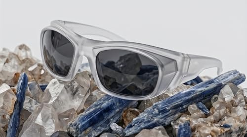 Image of THUNDERSTORM Safety Goggles Eye Protection Anti Pollution Eyewear For Multipurpose Riding Motorcycle Cycling Scratch Resistant UV Protected Glasses for Men & Women (Matte White with Smoke Lens)