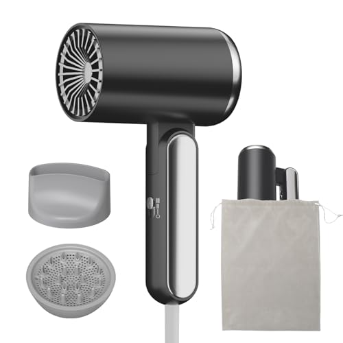 secador pelo profesional con difusor 3 niveles de velocidad 2000W Turbo-motor ultra-silencioso ionico secador pelo viaje rizado hair dryer para el hogar, viajes