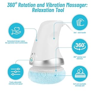 Nordic Sculpt Body Sculpting Machine, Handheld Cellulite Massager with 3 Washable Pads, Electric Body Shaper for Belly, Waist, Legs & Glutes, Relieves Muscle Fatigue in Neck, Shoulders and Arms