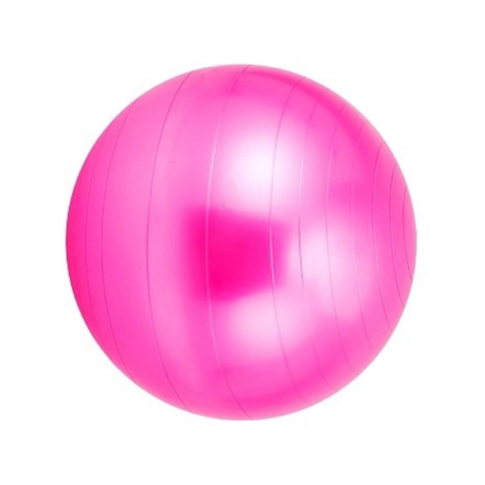 SENRISE Gym Ball, Anti-Slip Large Exercise Balance Balls with Pump for Yoga, Pilates, Fitness, Pregnancy & Labour - Rose Red, 75CM Diameter