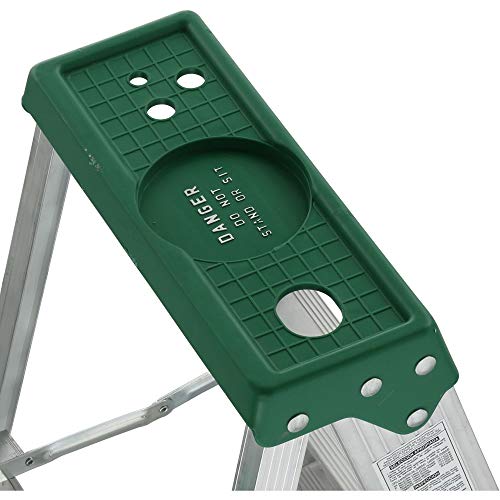 Image of Louisville Ladder AS4006 6-Foot Aluminum Step Ladder, 225-Pound Capacity, Green, 6 Feet