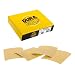 Dura-Gold - Premium - 120 Grit Gold - 1/4 Sheet Hook & Loop or Clip On Sandpaper 5.5" x 4.5" - For Automotive & Wookworking Palm Sanders - Box of 25