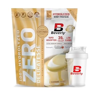 Beverly Zero Delicatesse – Proteína Hidrolizada de Suero con Digezyme y Tolerase – 1 Kg – 29 g de proteína por ración – 28 servicios – Excelente digestibilidad – Sabor (NATILLAS)