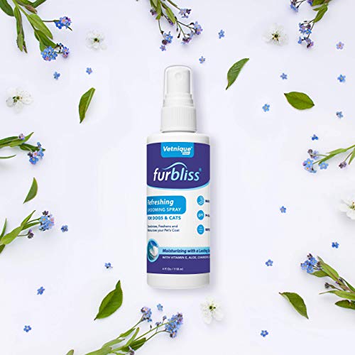 Furbliss Refreshing Dog Cologne/Deodorizer Grooming and Deodorizing Spray for Dogs and Cats - Eliminates Smelly Dog and Cat Odors Between Baths - by Vetnique Labs