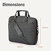 Amazon Basics 15.6-Inch Laptop Bag for Women and Men, Computer and Tablet Messenger Bag, Black #4