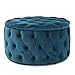 Maelyn Teal Velvet Ottoman