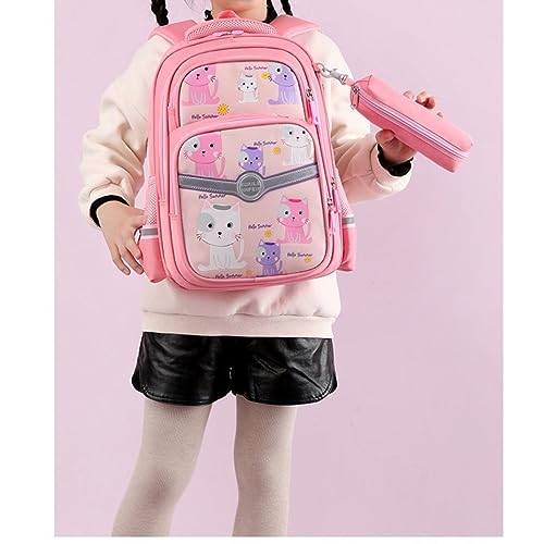 Kawaii Backpack with 18Pcs Accessories Anime Cartoon Bag with Cute Pin Anti Theft Travel Aesthetic Season Gifts Backpack (Purple)2