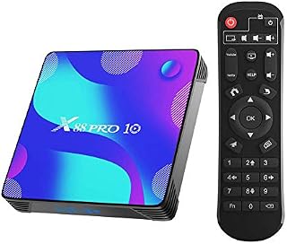 Android TV Box, X10 Android 11.0 TV Box 2GB RAM/16GB ROM RK3318 Quad-Core Support 2.4GHz/5GHz WiFi Bluetooth 4.0, 4K HD Smart TV Box