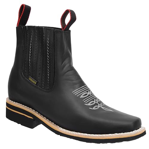 Dona Michi Men Genuine Leather Square Toe Short Ankle Boots Handcrafted Botin Free Gift