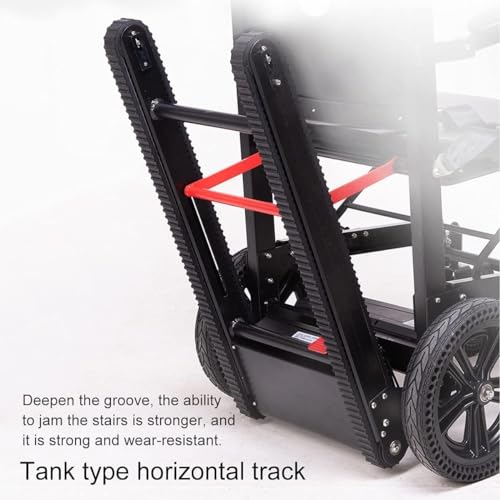 Silla de ruedas eléctrica para ancianos y discapacitados, velocidad ajustable para ascenso y descenso seguros en escaleras