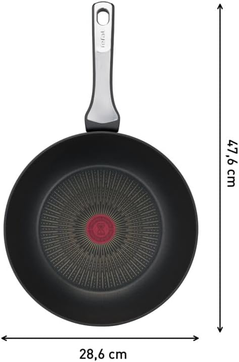 Tefal Unlimited On Wok 28 cm Antiadherente Acero Inducción Negro miniatura 3