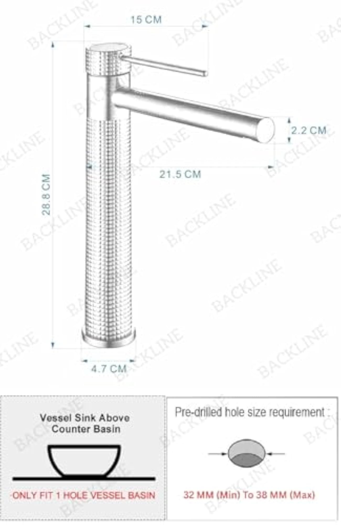 Brass Basin Mixer Tap for Bathroom & Living Room