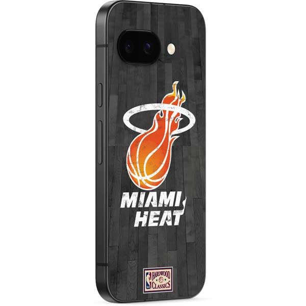 Skinit Decal Phone Skin Compatible with Google Pixel 9a - Officially Licensed NBA Miami Heat Hardwood Classics Design