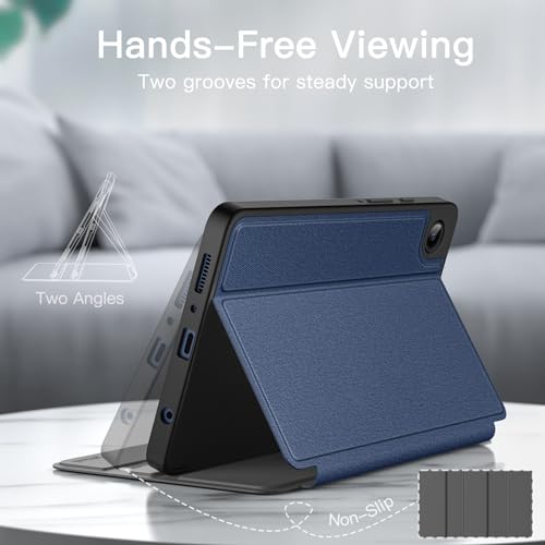 Image of JETech Cover Case for Samsung Galaxy Tab A9 8.7-Inch 2023, Slim Folio Stand Protective Tablet Cover, Multi-Angle Viewing (Navy)