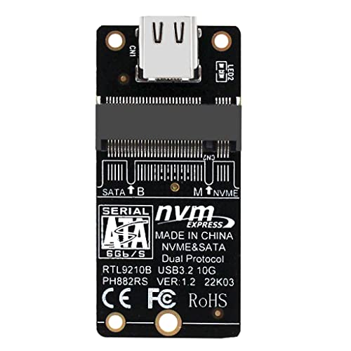 Adaptador caja para disco M.2 NVMe USB 3.1 Tipo C miniatura 4