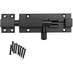 ULTECHNOVO Enchufar Refuerzo De Cerradura De Puerta De Metal Botones Metalicos Cerradura De La Puerta Del Patio Pestillo Deslizante Puertas De Aluminio Aleación De Aluminio Niño Tornillo