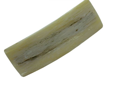 Charles J. Wahba Classic Rectangle Barrette - Bone