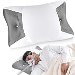 Joynox CP-AP Pillow for Side & Back Sleepers, Sleep Apnea Ergonomic Orthopedic Pillow, Reduces Air Leaks, Compatible with Various CP-AP Masks, Cervical Memory Foam Pillow with Cooling Breathable Cover