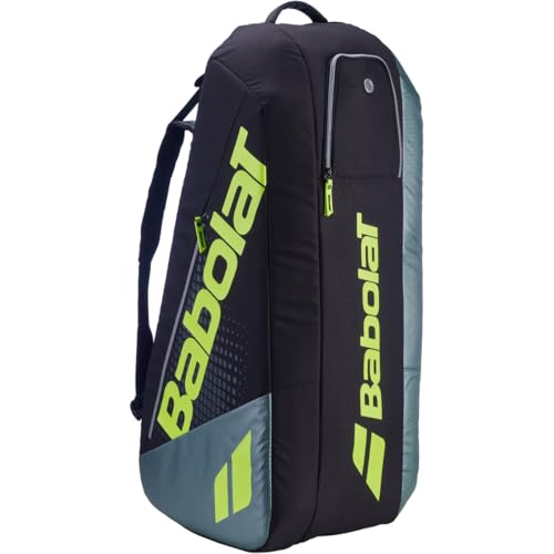 Babolat Pure Aero RH x6 Tennistasche (Metallic Grau/Schwarz/Fluo Gelb)
