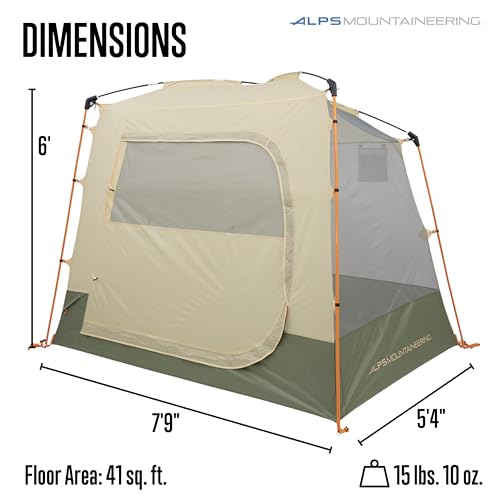 Image of ALPS Mountaineering Ranger 1-Person Tent - Lightweight Freestanding Backpacking Tent with 7000-Series Aluminum Poles, Full Rainfly & Compact Design for Hiking and Camping